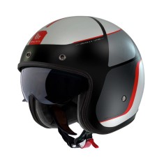 Casca open face motociclete MT Le Mans 2 S SV Luther B15 rosu/gri mat (ochelari soare integrati) - omologare noua ECE 22.06 - Rosu/gri mat, XS (53/54c