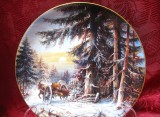 FARFURIE PORTELAN SELTMANN BAVARIA COLECTIA PEISAJE PITORESTI DE IARNA 19.5 CM