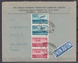 ROMANIA 1931 VEDERI-POSTA AERIANA /PLIC CU ANTET CIRCULAT PRIN AVION 1934