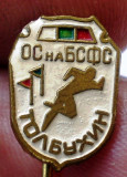 I.970 INSIGNA STICKPIN BULGARIA SPORT TOLBUHIN h13mm, Europa