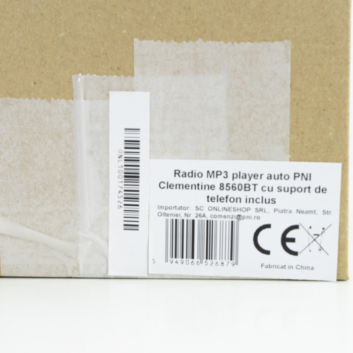 Radio MP3 player auto PNI Clementine 8560BT cu suport de telefon inclus