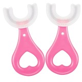 Set 2 Periute de Dinti Circulare in forma de U din Silicon Alimentar pentru copii de 2-12 ani