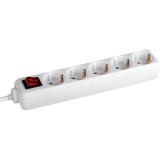 Prelungitor Vision Touch 307.1896 5 Prize Schuko, On/Off, 3M, Alb