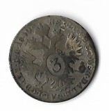 Moneda 3 kreuzer 1840 - Austria, 1,7 g argint 0,346
