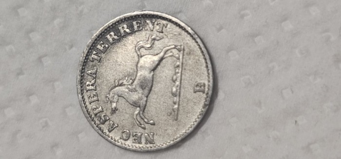 6 pfennige 1850 B , argint