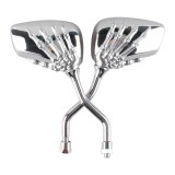 Cumpara ieftin Set oglinzi moto Skull Skeleton 8mm universale A1825
