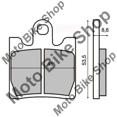 MBS Placute frana sinter GTS 300 fata, Cod Produs: 225100383RM foto