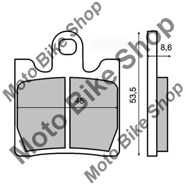 MBS Placute frana sinter GTS 300 fata, Cod Produs: 225100383RM