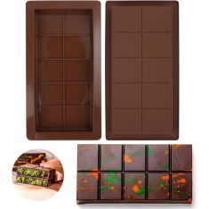 Tava silicon pentru ciocolata Dubai, rezistenta termic, 13x24.5 cm, 550COF