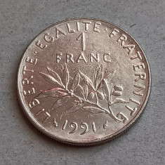 M3 C50 33 - Moneda foarte veche - Franta - 1 franc - 1991