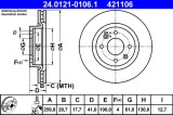 ATE 24.0121-0106.1 Disc frana
