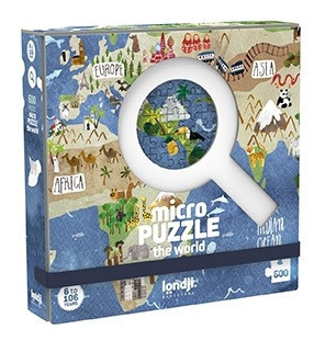 Micro puzzle Londji-600 piese, continente foto