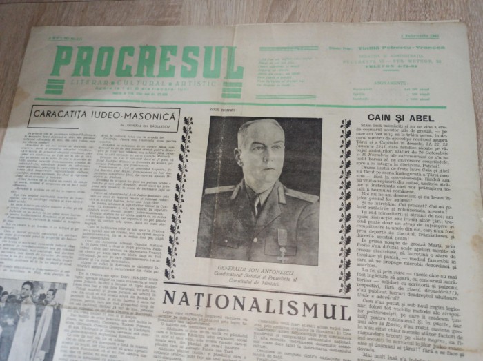 Ziarul PROGRESUL, NR 111* 1941 * ARTICOLE INTERESANTE