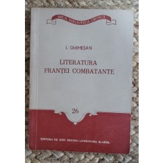 LITERATURA FRANTEI COMBATANTE-ION GHIMESAN