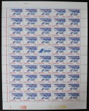 Romania 2004, LP 1646 b, TAROM 50 de ani, coala de 40 de marci si 1 vinieta, MNH! RARA!