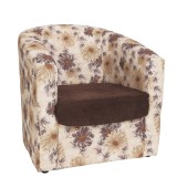 Fotoliu Tudor - stofa CK22/K7 - floral maro