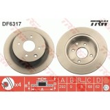 Disc frana Trw DF6317, parte montare : punte spate