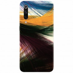 Husa silicon pentru Xiaomi Mi 9, Colorful Peacock Feathers