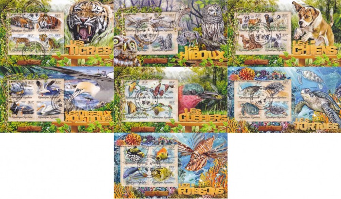 COLITE 7 buc. diferite - SERIE ANIMALE