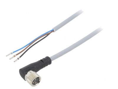 Cablu Conectare M8 3PIN Unghi 5m 60VAC 3A 60VDC foto