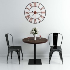vidaXL Ceas de perete, roșu, 58 cm, metal