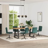 VidaXL Scaune de bucătărie, 6 buc., verde &icirc;nchis, catifea