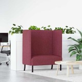 Cumpara ieftin Canapea &icirc;naltă Roșie vin 109x56x121 cm