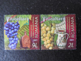 Romania-Viticultura-serie completa-stampilate, Stampilat