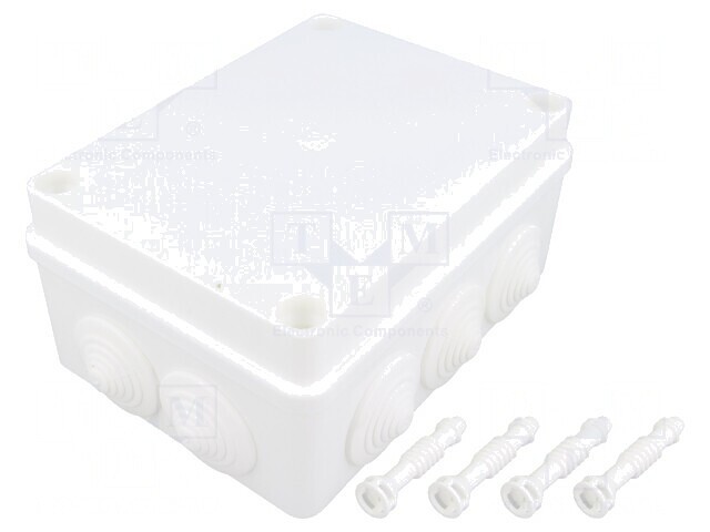 Cutie de conexiuni IP65 albă 110x150x70mm