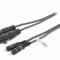 Cablu Stereo 2x XLR 3-Pini mama - 2x RCA tata 3m negru Sweex