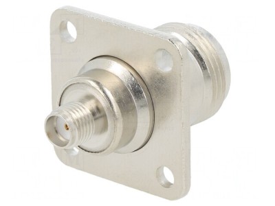 Adaptor SMA Soclu Aurit 50&amp;Omega; PTFE foto