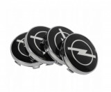 Embleme Opel negre 56 mm Set de 4 bucăți