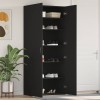 VidaXL Dulap pentru pantofi Negru 80 x 35.5 x 180 cm Lemn compozit 3333837