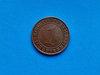 1 Pfennig 1935 lit. A-Germania-stare buna foto