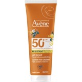 Av&egrave;ne Lapte Protecție Solară Copii SPF50+ 250ml pentru Față și Corp Foarte Rezistent la Apă