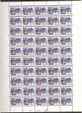 Czechoslovakia 1972 Buildings, 50 stamps in bloc, MNH J.2