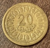 C50 - Moneda foarte veche - Tunisia - 20 millim - 1983