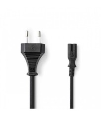 Cablu alimentare Euro tata - IEC-320-C7 3m negru Nedis foto