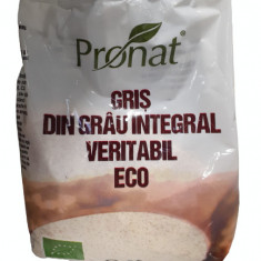 Gris din grau integral veritabil Bio, 600g, Pronat