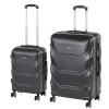 TraveLux Max VI gurul&oacute;s bőr&ouml;nd szett fekete