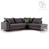 Cumpara ieftin Coltar Stanga Boston Gri Inchis - Verde Inchis 290x235x95 cm
