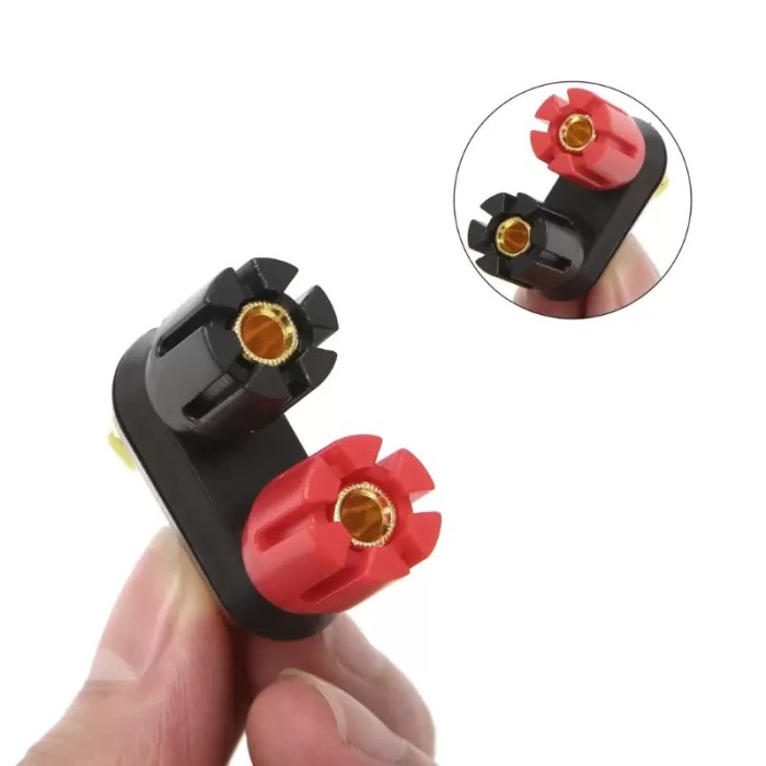 Conector boxe, incinta audio, amplificatoare, banana mama 4mm