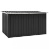 Lada depozitare gradina Gossi, 171x99x93 cm, otel galvanizat, antracit. Cutie depozitare exterioara, cufar gradina