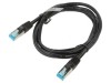 Patch Cord F/UTP Cat 5e Negru 1.5m Ecranat, Vention