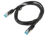 Patch Cord F/UTP Cat 5e Negru 1.5m Ecranat, Vention