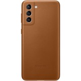 Galaxy S21 Plus; Leather Cover; Brown
