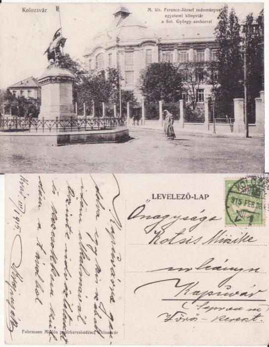 Cluj-Statuia Sfantu Gheorghe - animata
