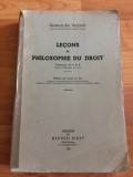 LECONS DE PHILOSOPHIE DU DROIT-GEORGES DEL VECCHIO