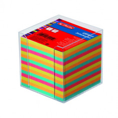 Bloc notite color Herlitz, 9x9x9 cm, 650 file cu suport foto