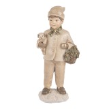 Cumpara ieftin Figurina Baietel Craciun polirasina multicolora 9x7x18 cm